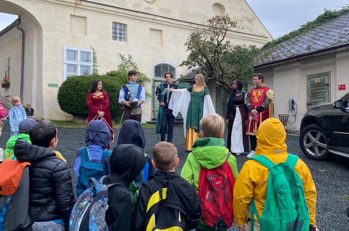 Our Students Organize a Medieval Wandertag for Krumbach Primary School Kids