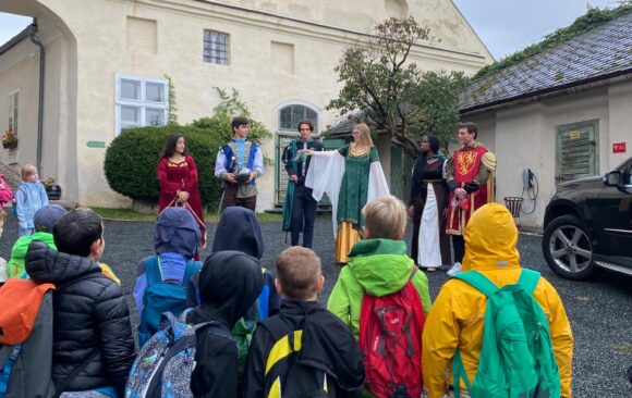 Our Students Organize a Medieval Wandertag for Krumbach Primary School Kids