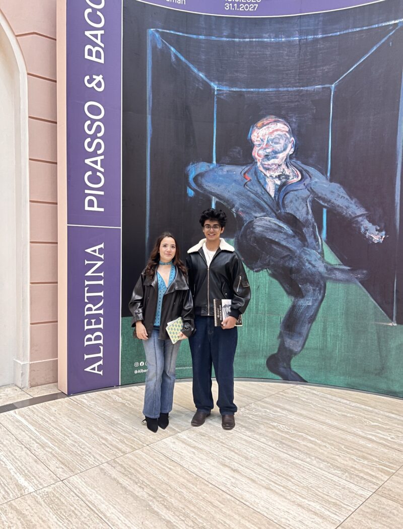 Schloss Krumbach International School IB Visual Arts students at the Picasso and Bacon exhibition at Vienna's Albertina Museum.